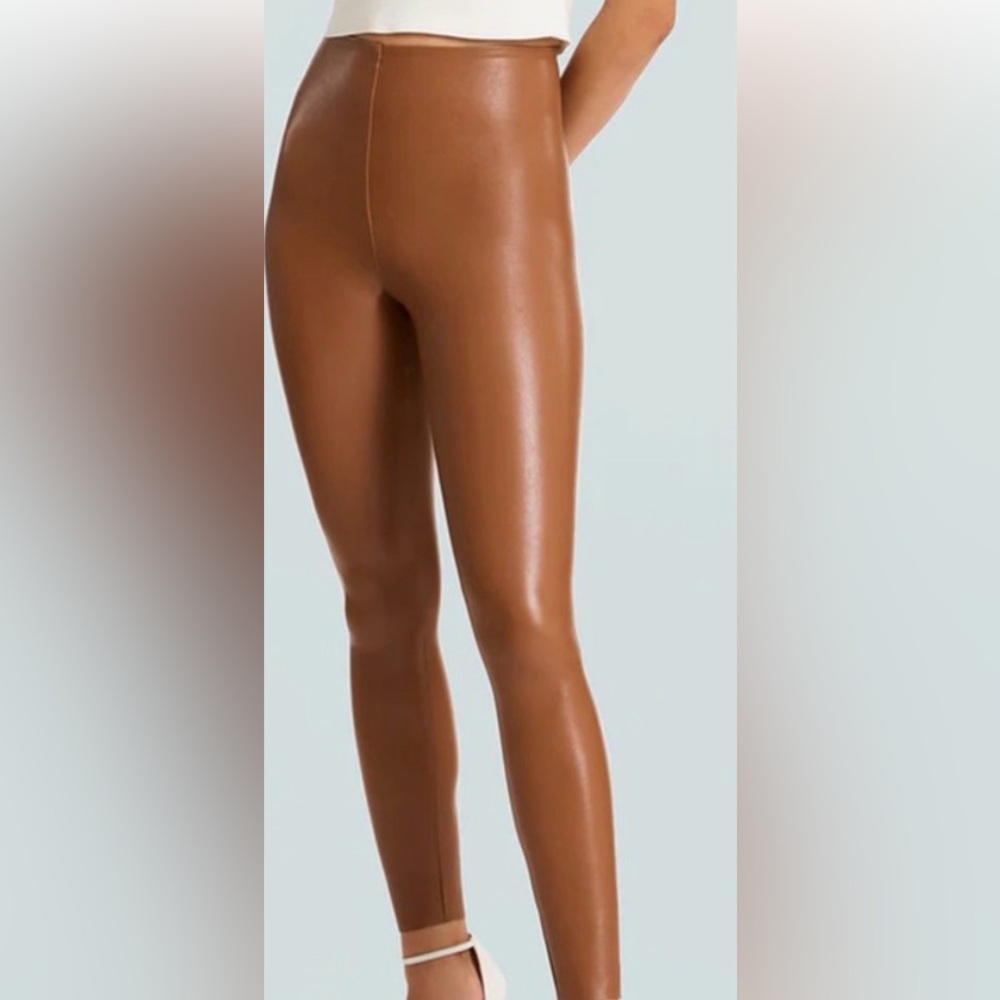 Commando Brown Leather Leggings
